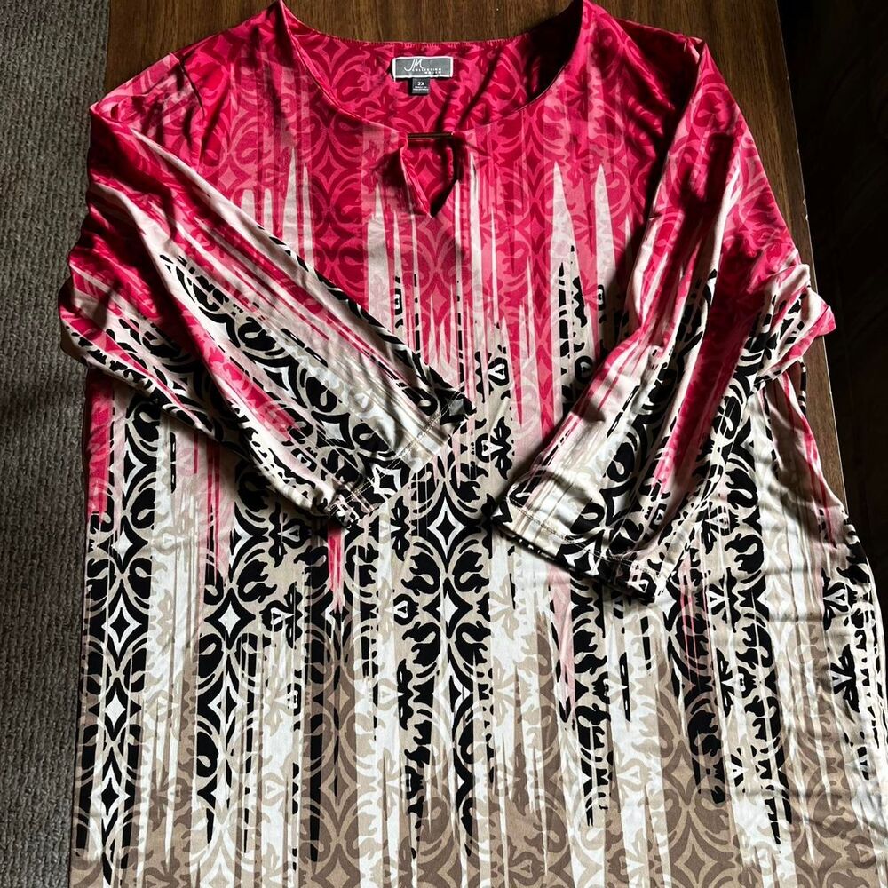 Jm-collection Women's multi Blouse